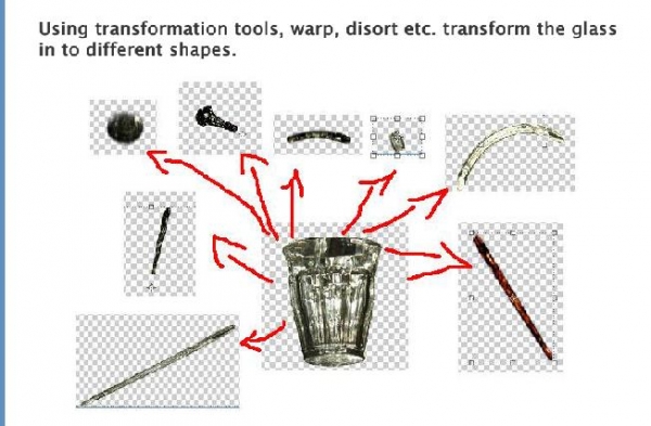 Creation of Painted glass carriage: Step 1